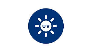 UV-C light eliminates 99.9% of viruses and bacteria*1+2