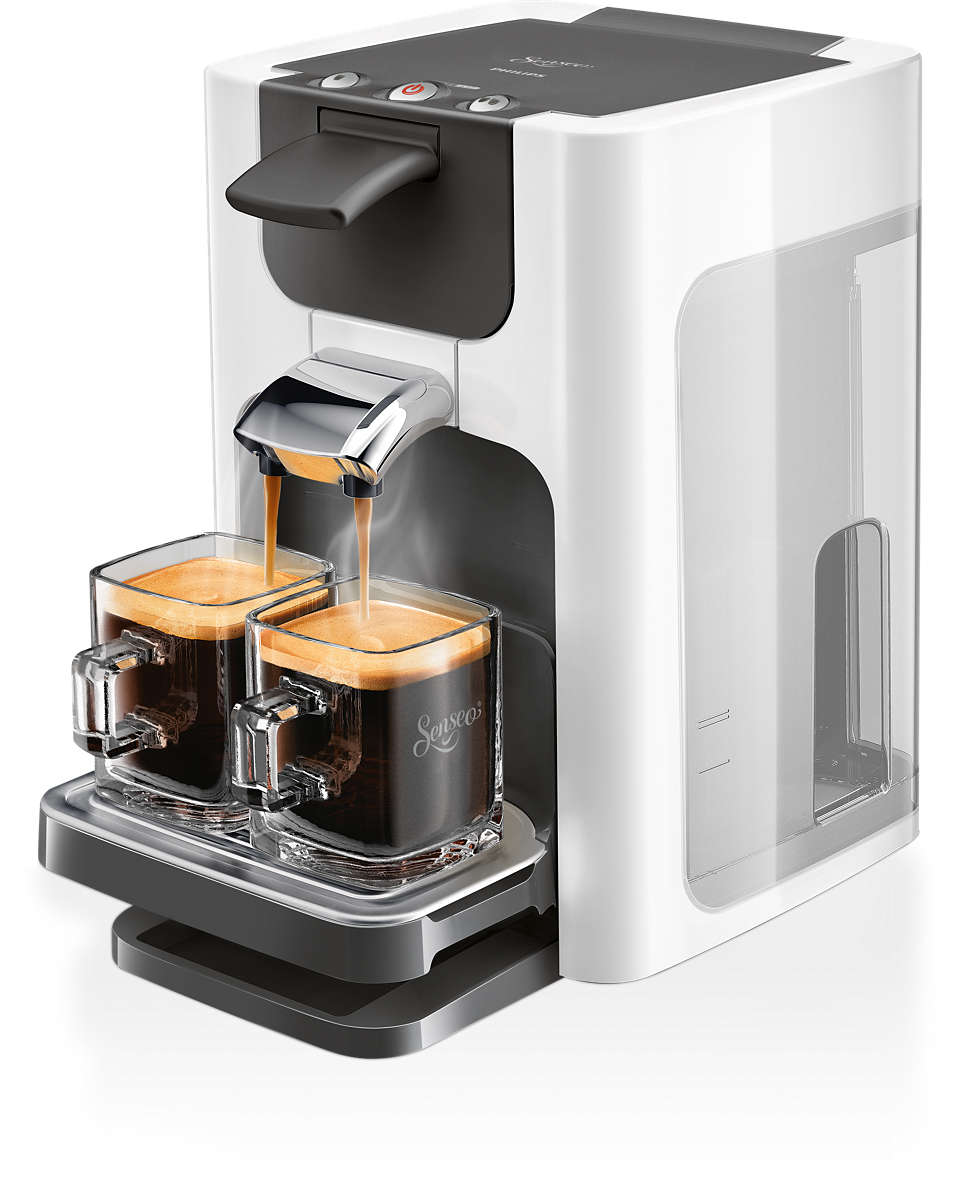 Köstlicher Kaffee auf Knopfdruck, in modernem Design