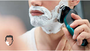 Aquatec omogućava ugodno suho ili osvježavajuće mokro brijanje