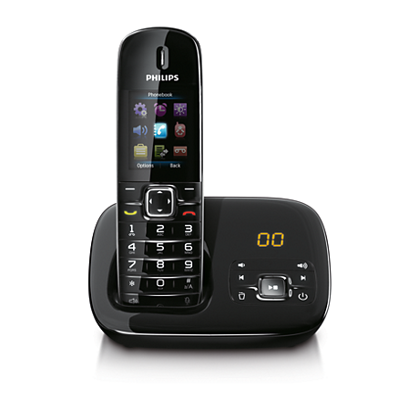 CD6851B/BE BeNear Téléphone fixe sans fil avec répondeur
