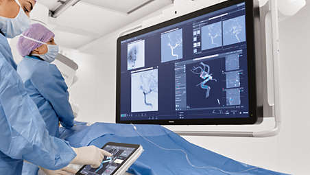 Adquira e interaja com o diagnóstico por imagens 3D ao lado da mesa
