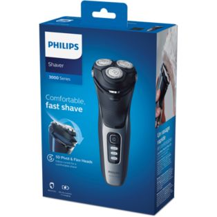 Shaver series 3000 Wet or Dry electric shaver, Series 3000