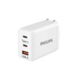 Wall charger Type-C and USB-A output.