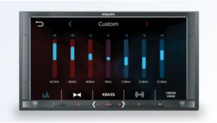 7-band parametric equalizer with 8 presets