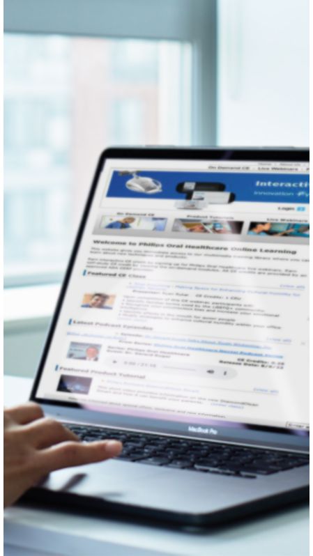 Pantalla del ordenador del seminario web