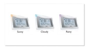 Multi-colour light weather indicator