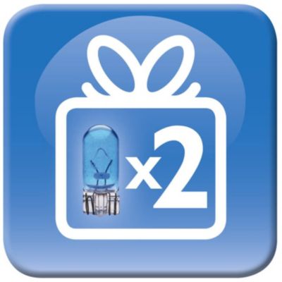 2 luci di segnalazione W5W con BlueVision ultra