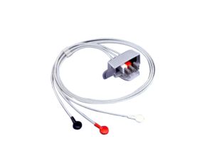 3-adr. Kabel, AAMI, Druckkn. Telemetrie-Elektrodenkabel