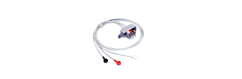 Philips - 3 lead set snap AAMI snap termination shielded - Philips
