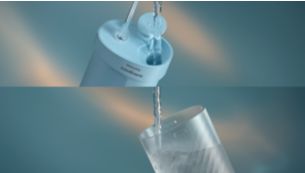 200ml collapsible water tank for a complete clean in 60s