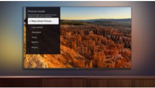 Roku Smart Picture automatically uses the best picture mode