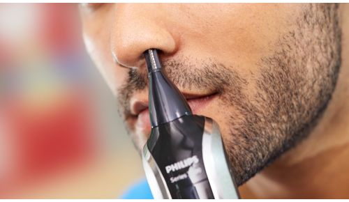 Für schnelles und sanftes Trimmen von unerwünschten Nasen- und Ohrhaaren