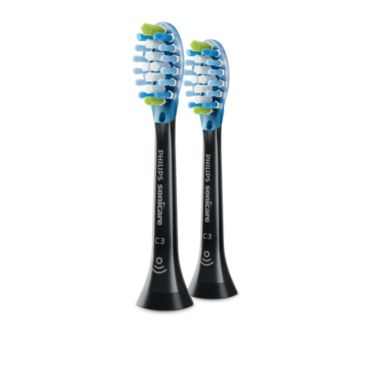 Philips Sonicare C3 Premium Plaque Defense رأسا فرشاة أسنان قياسيان مع تقنية الاهتزازات الصوتية