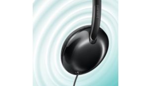 32-milimetrowe przetworniki głośnikowe o dużej mocy zapewniają wyraźne brzmienie