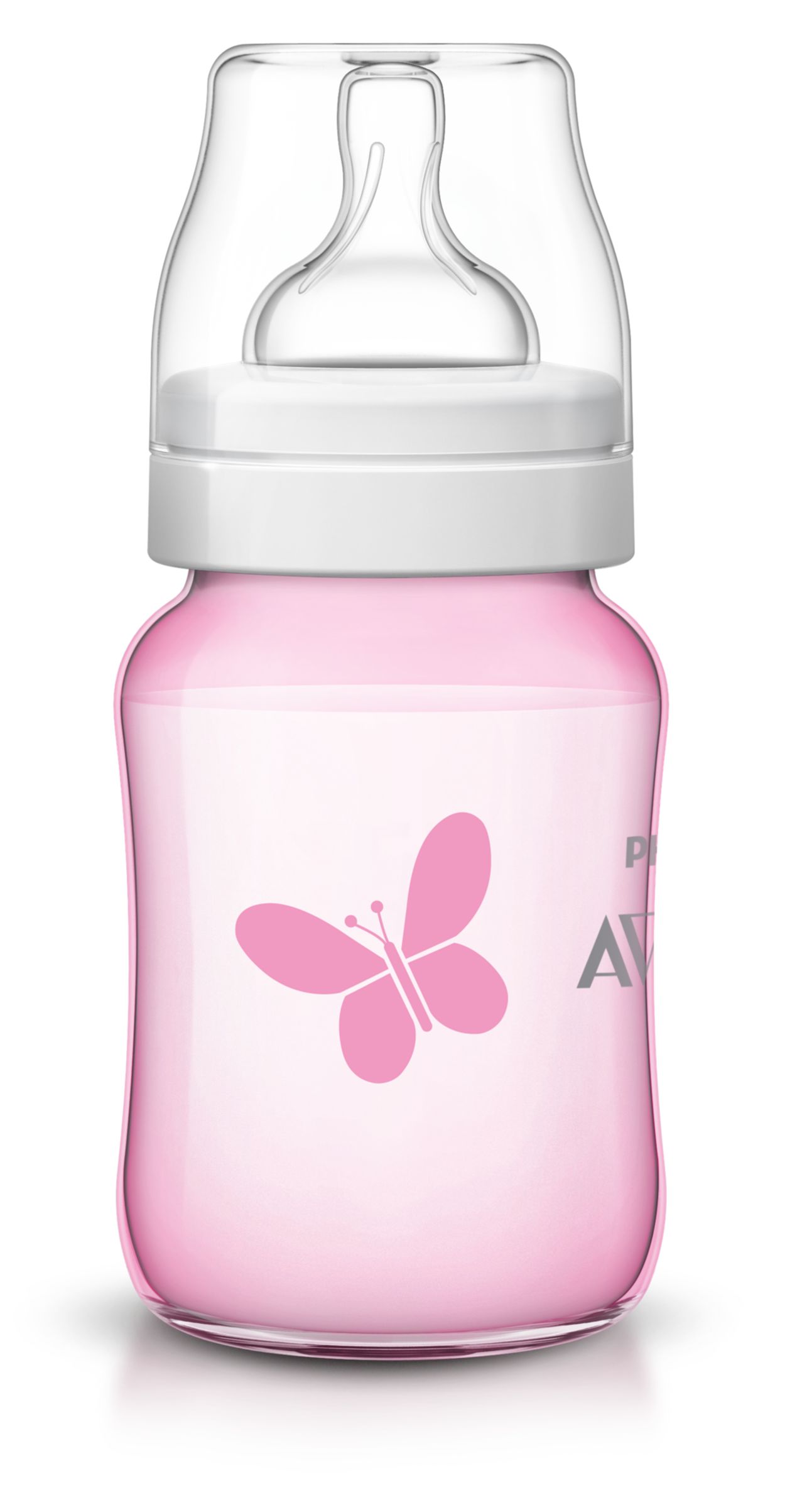 Avent bottles pink store flowers