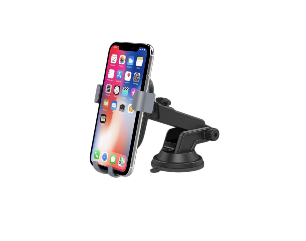 Car mount with qi wireless charging