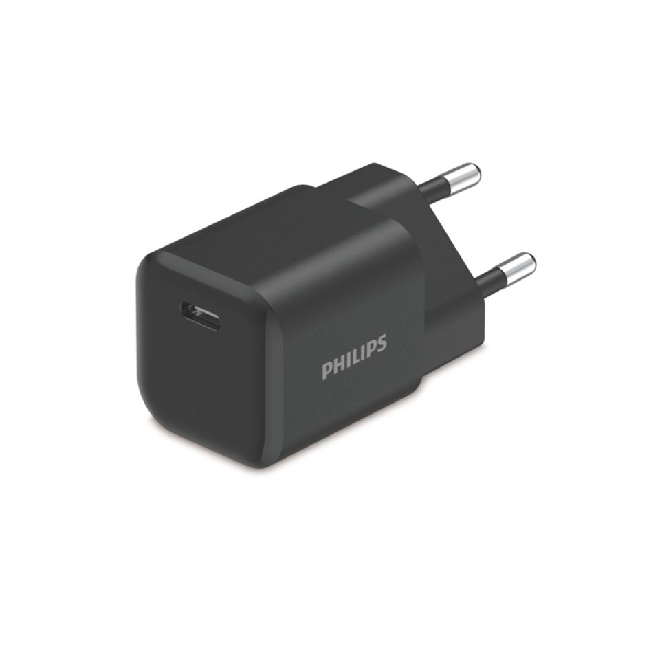 USB-C bağlantı noktalı duvar tipi şarj cihazı