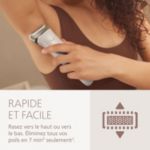 Rasage précis. Même dans les zones difficiles d'accès.