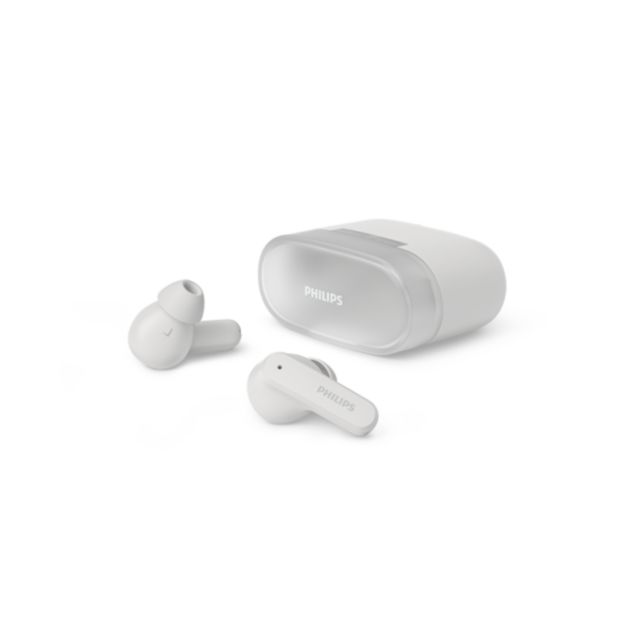 Philips TAT2000WT/97 white true wireless headphones product view 1