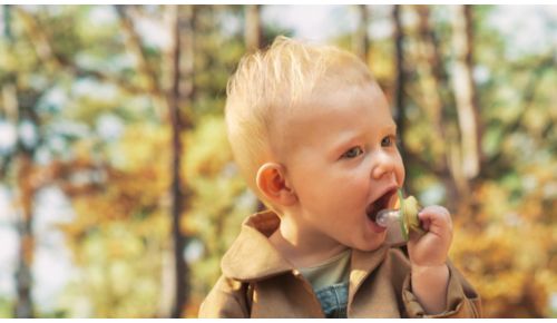 Extra-firm teat for healthy teething