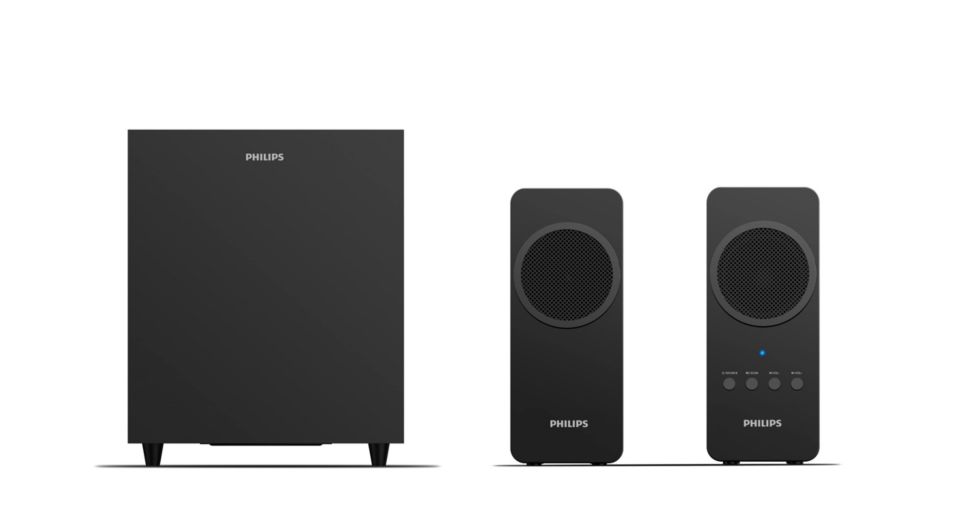 Philips multimedia best sale speakers 2.1