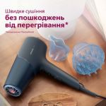 Быстрая сушка без повреждения волос от перегрева**