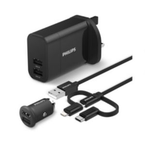 USB car and wall charger