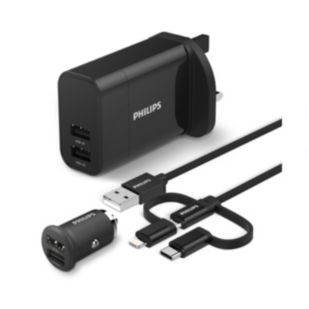 USB car and wall chargers