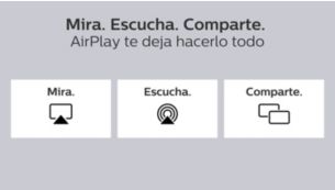 Mirar. Escuchar. Compartir. AirPlay te permite hacerlo todo.