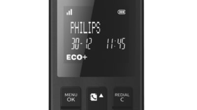 High-contrast 4.6 cm (1.8") 2 line reverse display