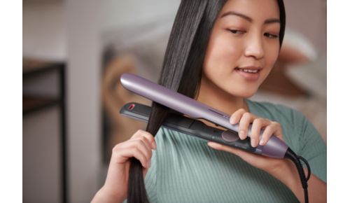 O 50 % rychlejší žehlení vlasů**