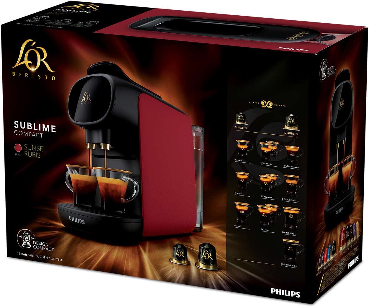 Sublime Capsule coffee machine LM9012/50