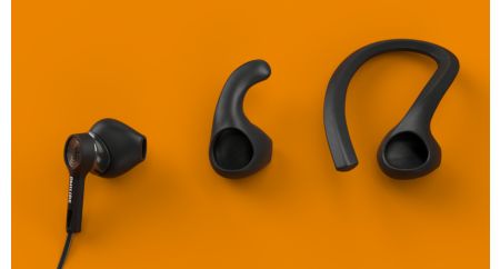 Detachable ear hooks. Soft detachable wing tips