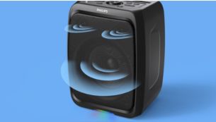 Loves a bassline. 60 W RMS of rich sound and Bass+