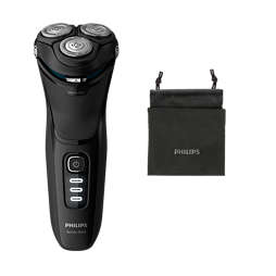Shaver series 3000 Wet or dry electric shaver with handy travel pouch