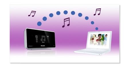 Diffusion sans fil de la musique stockée sur votre PC/Mac