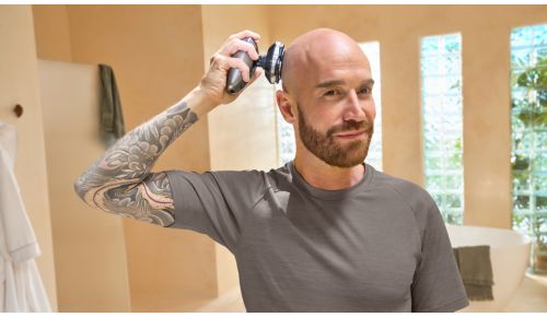 90 minutters ledningsfri barbering efter en fuld opladning