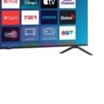 Un élégant téléviseur Smart TV à l'affichage éclatant