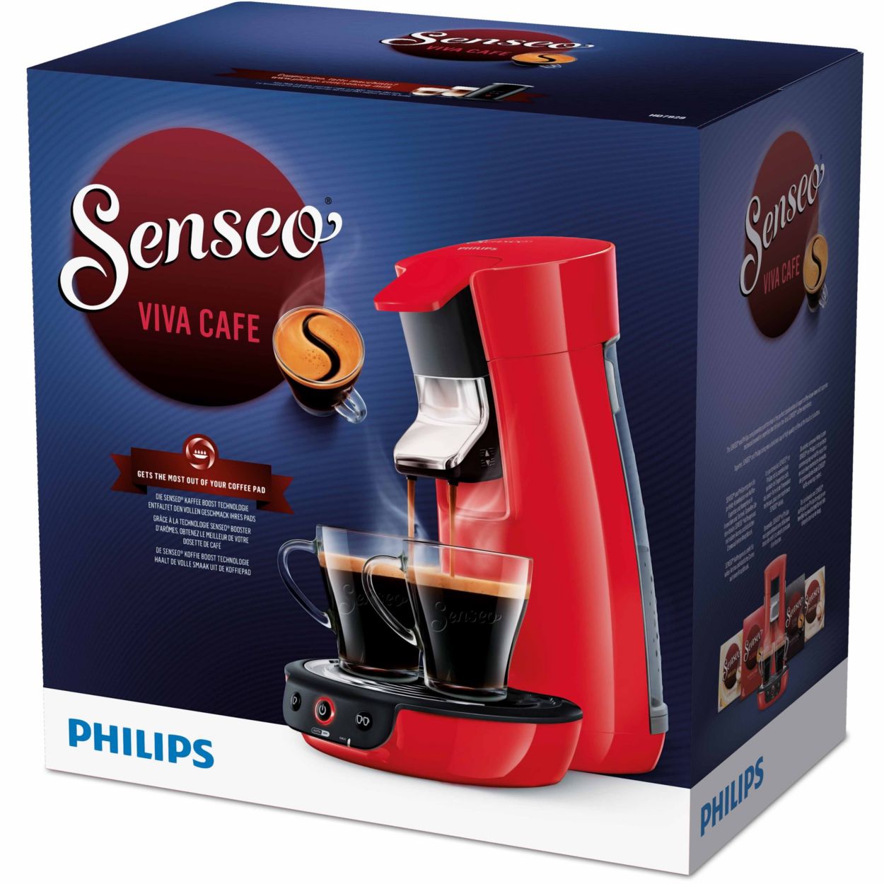 Philips Senseo Viva Café Rouge 1450W HD7829/83 