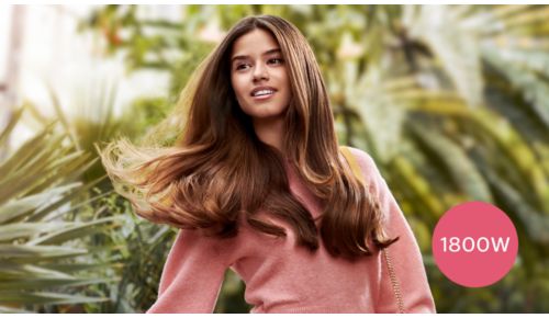 1800 W para un secado rápido