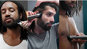 12 nástavců na zastřihování vousů a vlasů