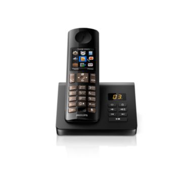 Automaatvastajaga juhtmeta telefon