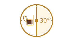 Una taza de café SENSEO® en unos 30 segundos