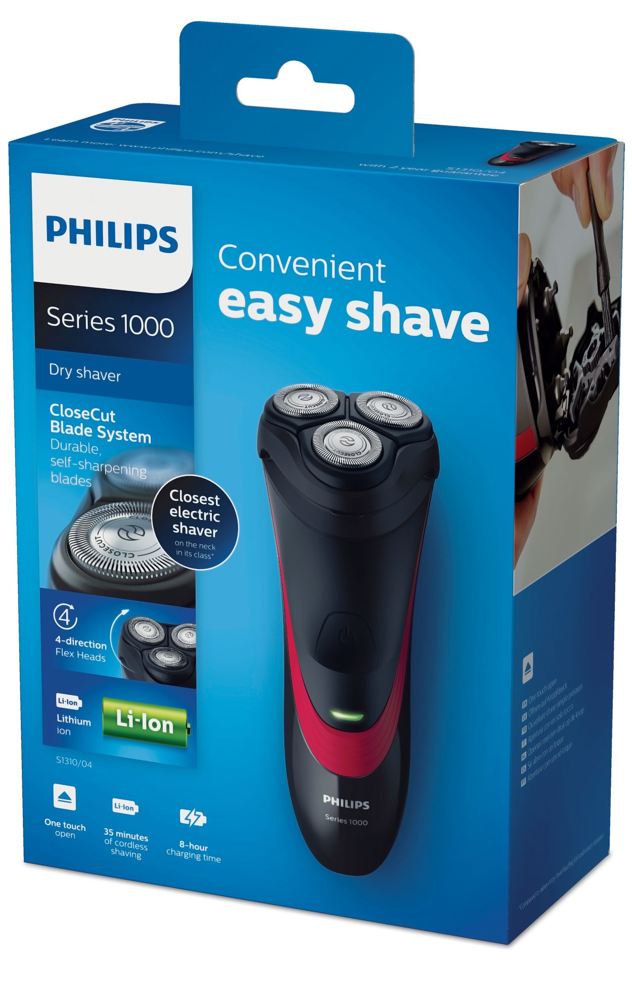 Philips 1000 Series Afeitadora Eléctrica En Seco, Series 1000 S1333/41 con  Ofertas en Carrefour