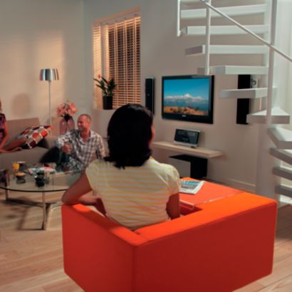 Surround sound from the wall