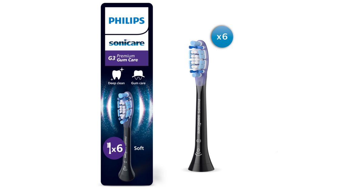 Philips Sonicare Premium Gum Care 6-balenie kefkových nadstavcov HX9056/88 - hlavný produktový obrázok Philips