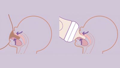Illustration som jämför mjölkflödet vid amning och flaskmatning.