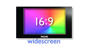 Watch movies in 16:9 widescreen format