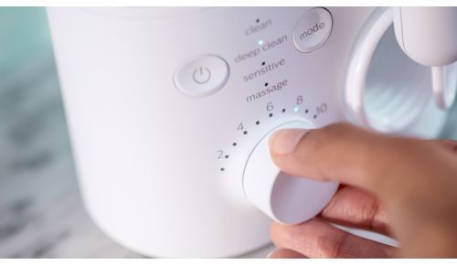 4 programy czyszczenia, 10 poziomów intensywności