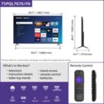 Un élégant téléviseur Smart TV à l'affichage éclatant